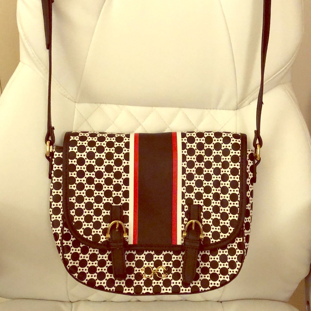 C Wonder Designer Navy Leather Crossbody Purse